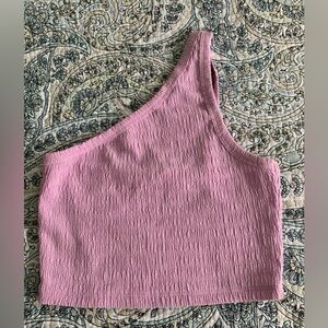 Off the shoulder crop top, perfect for summer outings or on the beach.